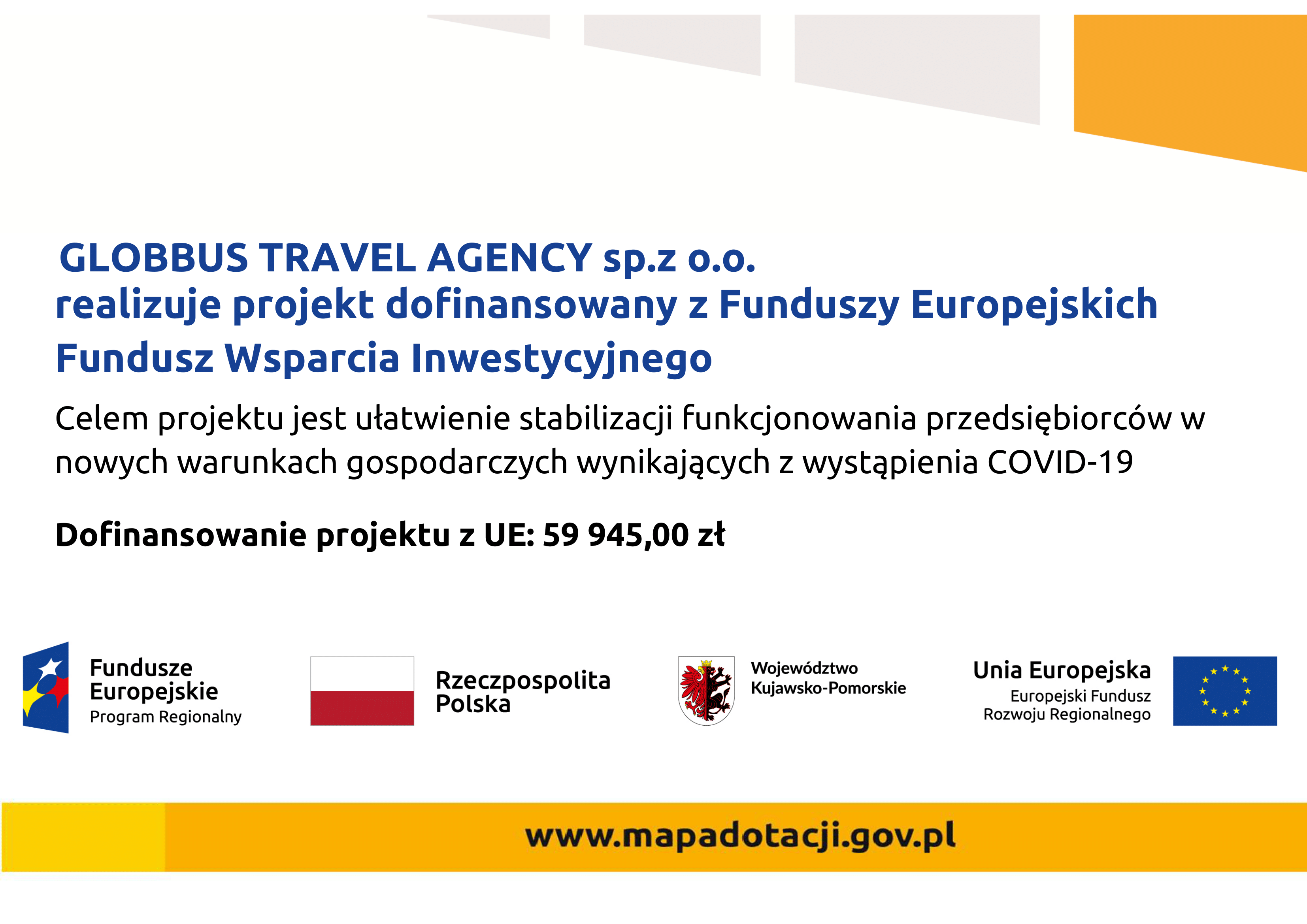 Plakat informacyjny — Fundusz Wsparcia Inwestycyjnego