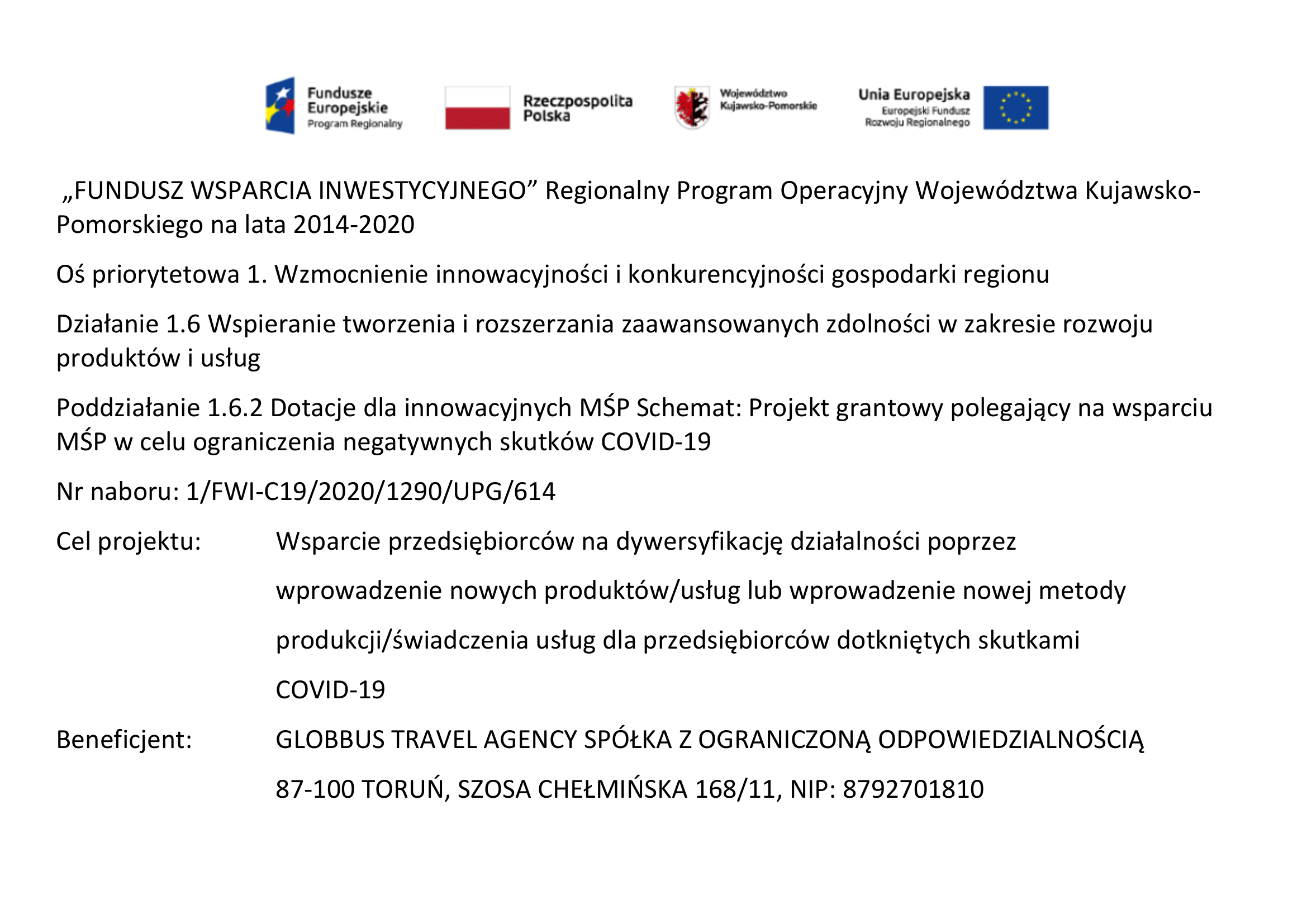 Tablica informacyjna — Fundusz Wsparcia Inwestycyjnego